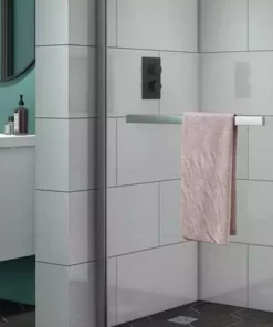 Matrix 10mm Glass Wetroom Screen (1136 x 1900mm) inc. Chrome Retaining Arm -Shower Enclosure Ranges Shop 113MS d1 460