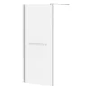Matrix 10mm Glass Wetroom Screen (1136 x 1900mm) inc. Chrome Retaining Arm