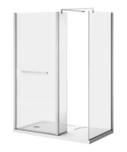 Matrix 1400 x 800mm Ultimate Walk In Enclosure 10mm (inc. Side Panel + Tray) -Shower Enclosure Ranges Shop 14x8SPT d4 460