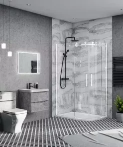 Nova Frameless 1200 x 800mm Offset Quadrant Enclosure - Left or Right Option -Shower Enclosure Ranges Shop 3A detailv1 460