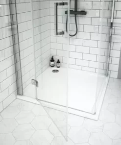 Apollo Frameless LH Hinged Door Square Enclosure -Shower Enclosure Ranges Shop AHDSQLH detail4 460