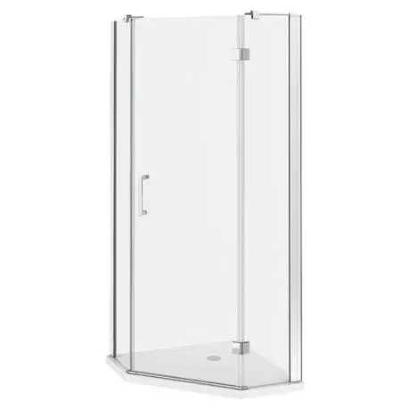 Apollo 1100x1100mm Frameless Pentangle Enclosure (inc. Tray + Waste) 2 Apollo 1100x1100mm Frameless Pentangle Enclosure (inc. Tray + Waste) - Image 2