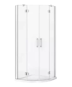 Apollo 800x800mm Frameless Double Door Quadrant Enclosure (inc. Tray + Waste) -Shower Enclosure Ranges Shop APDDQ80 D1 460