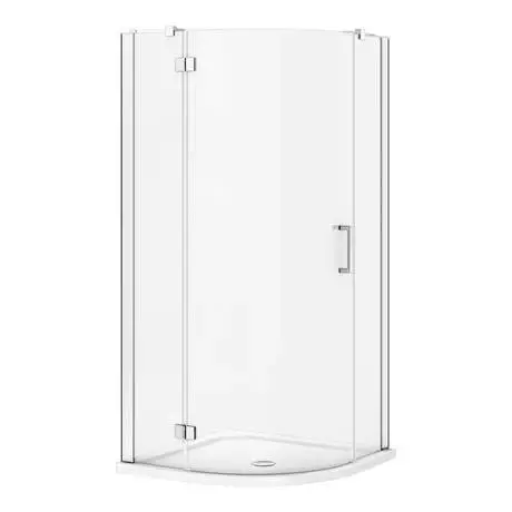 Apollo 800x800mm Frameless Single Door Quadrant Enclosure + Tray 3 Apollo 800x800mm Frameless Single Door Quadrant Enclosure + Tray - Image 3