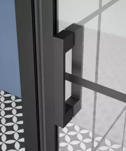 Arezzo 800 x 800 Matt Black Grid Frameless Pivot Door Shower Enclosure + Tray 8 Arezzo 800 x 800 Matt Black Grid Frameless Pivot Door Shower Enclosure + Tray -Shower Enclosure Ranges Shop AZ8PDET ND2 460