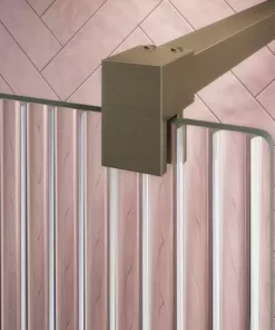 Arezzo 1700 x 700 Bath Replacement Wet Room (1000mm Brushed Brass Fluted Glass Screen w. Tray) -Shower Enclosure Ranges Shop AZBBF17BRWR d3 460