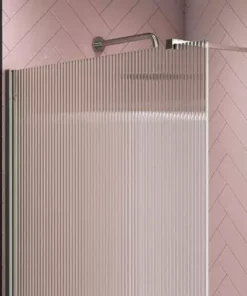 Arezzo 1700 x 700 Bath Replacement Wet Room (1000mm Chrome Fluted Glass Screen w. Tray) 8 Arezzo 1700 x 700 Bath Replacement Wet Room (1000mm Chrome Fluted Glass Screen w. Tray) -Shower Enclosure Ranges Shop AZCHF17BRWR d3 460