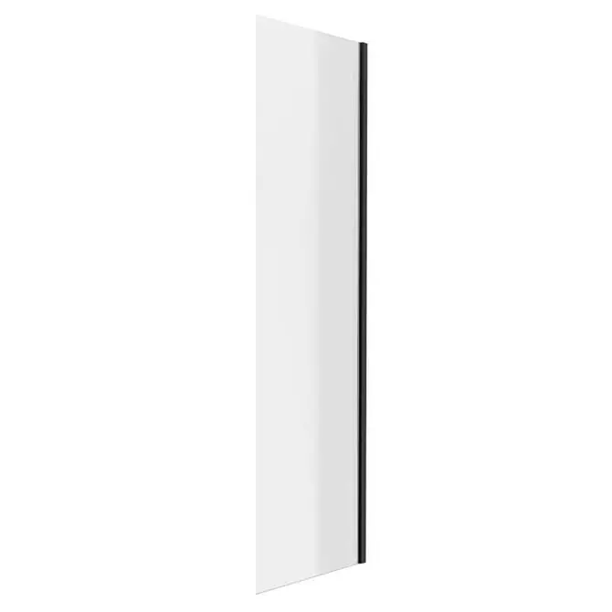 Arezzo 800 x 1950 Matt Black Frameless Side Panel (8mm Glass) 1 Arezzo 800 x 1950 Matt Black Frameless Side Panel (8mm Glass)