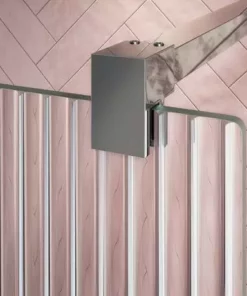 Arezzo 1400 x 900 Fluted Glass Chrome Walk In Enclosure (inc. Main Screen, Side Panel + Tray) 7 Arezzo 1400 x 900 Fluted Glass Chrome Walk In Enclosure (inc. Main Screen, Side Panel + Tray) -Shower Enclosure Ranges Shop AZFCHB149E d1 460