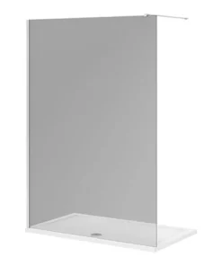 Arezzo 1400 x 800 Grey Tinted Glass Wet Room (inc. 1400 Screen + Tray)