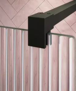 Arezzo 1700 x 700 Bath Replacement Wet Room (1000mm Matt Black Fluted Glass Screen w. Tray) 8 Arezzo 1700 x 700 Bath Replacement Wet Room (1000mm Matt Black Fluted Glass Screen w. Tray) -Shower Enclosure Ranges Shop AZMBF17BRWR d3 460