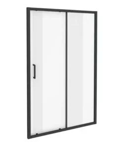Toreno Matt Black 1000 x 1850 Sliding Shower Door -Shower Enclosure Ranges Shop BLK10SLD d3 460