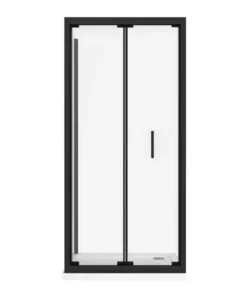 Toreno Matt Black 900 x 900mm Bi-Fold Door Shower Enclosure + Pearlstone Tray 9 Toreno Matt Black 900 x 900mm Bi-Fold Door Shower Enclosure + Pearlstone Tray -Shower Enclosure Ranges Shop BLK9BFSE d4 460