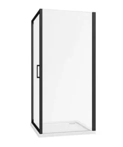 Toreno Matt Black 900 x 900mm Pivot Door Shower Enclosure + Pearlstone Tray 10 Toreno Matt Black 900 x 900mm Pivot Door Shower Enclosure + Pearlstone Tray -Shower Enclosure Ranges Shop BLK9PDE d3 460