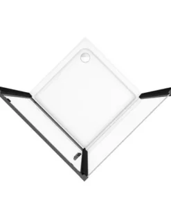 Toreno Matt Black 900 x 900mm Pivot Door Shower Enclosure + Pearlstone Tray 11 Toreno Matt Black 900 x 900mm Pivot Door Shower Enclosure + Pearlstone Tray -Shower Enclosure Ranges Shop BLK9PDE d4 460