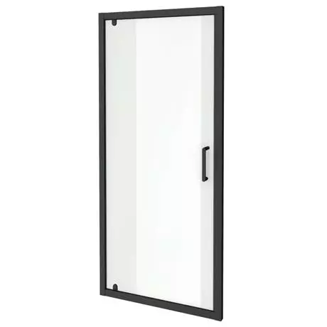 Toreno Matt Black 900 x 1850 Pivot Shower Door 3 Toreno Matt Black 900 x 1850 Pivot Shower Door - Image 3