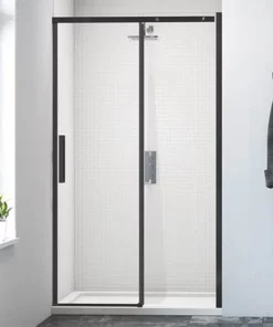 Merlyn Black Sliding Shower Door