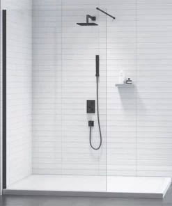 Merlyn Black Showerwall Wetroom Screen