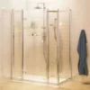 Burlington Traditional Hinged Shower Door with 2 x Inline Panel & Side Panel