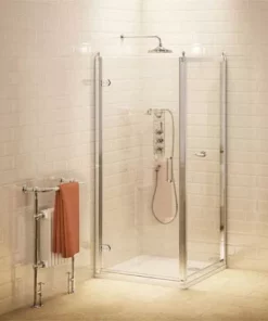 Burlington Traditional Hinged Shower Door & Side Panel