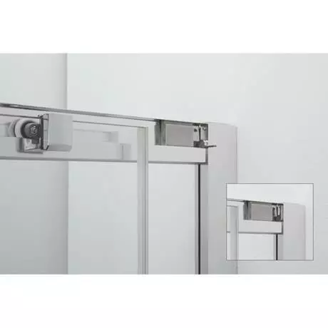 Crosswater 1000 x 800mm Clear 6 Offset Quadrant Single Door Shower Enclosure - CAQSSC10X8 2 Crosswater 1000 x 800mm Clear 6 Offset Quadrant Single Door Shower Enclosure - CAQSSC10X8 - Image 2