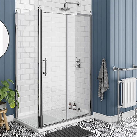 Chatsworth Traditional 1200 x 900mm Sliding Door Shower Enclosure without Tray 1 Chatsworth Traditional 1200 x 900mm Sliding Door Shower Enclosure without Tray