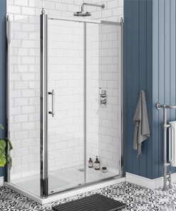 Chatsworth Traditional 1200 x 900mm Sliding Door Shower Enclosure + Tray