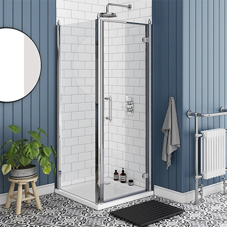 Chatsworth Traditional 800 x 800mm Hinged Door Shower Enclosure without Tray 1 Chatsworth Traditional 800 x 800mm Hinged Door Shower Enclosure without Tray