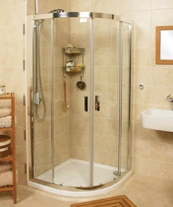 Roman Embrace Twin Door Offset Quadrant Shower Enclosure - Various Size Options