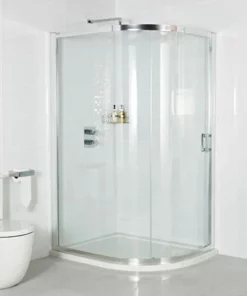 Roman Embrace Single Door Offset Quadrant Shower Enclosure - Various Size Options