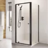 Roman Haven6 Matt Black 6mm Square Pivot Door Shower Enclosure - 800 x 800mm