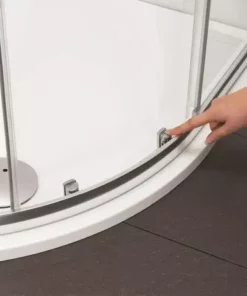 Crosswater 900 x 900mm Kai 6 Quadrant Double Door Shower Enclosure - KLQDS0900 -Shower Enclosure Ranges Shop KLQDS0800 D4 460 1