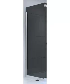Merlyn 10 Series Smoked Black Glass Side Panel for Sliding Door