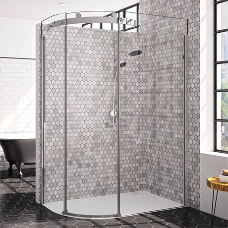 Merlyn 10 Series 1000 x 800mm LH 1 Door Offset Quadrant Enclosure 1 Merlyn 10 Series 1000 x 800mm LH 1 Door Offset Quadrant Enclosure