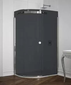 Merlyn 10 Series 1200 x 900mm LH Smoked Black Glass 1 Door Offset Quadrant Enclosure 9 Merlyn 10 Series 1200 x 900mm LH Smoked Black Glass 1 Door Offset Quadrant Enclosure -Shower Enclosure Ranges Shop M103241BL D4 460