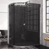 Merlyn 10 Series 1200 x 900mm LH Smoked Black Glass 1 Door Offset Quadrant Enclosure