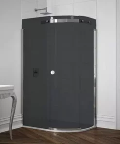 Merlyn 10 Series 1200 x 900mm RH Smoked Black Glass 1 Door Offset Quadrant Enclosure 9 Merlyn 10 Series 1200 x 900mm RH Smoked Black Glass 1 Door Offset Quadrant Enclosure -Shower Enclosure Ranges Shop M103241BR D4 460