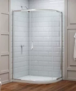Merlyn 8 Series 1200 x 900mm 1 Door Offset Quadrant Enclosure