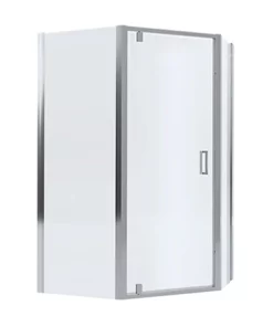 Mira Leap 1200 x 900 Offset Pentagon Pivot Door Shower Enclosure