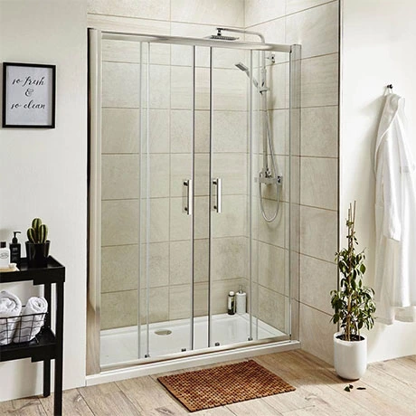 Toreno 1400mm Double Sliding 8mm Easy Fit Shower Door 1 Toreno 1400mm Double Sliding 8mm Easy Fit Shower Door