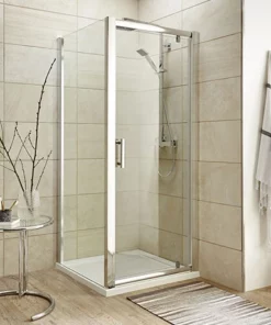 Toreno 8mm Square Pivot Door Shower Enclosure - Easy Fit
