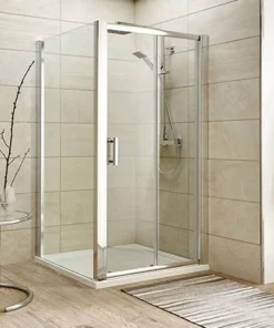 Toreno 8mm 1000 x 1000mm Square Sliding Door Large Shower Enclosure - Easy Fit
