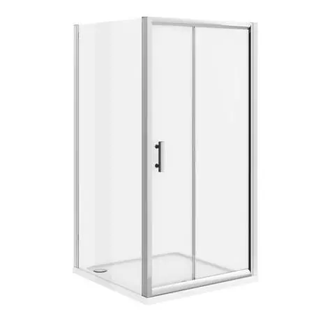 Toreno 8mm Rectangular Sliding Door Shower Enclosure - Easy Fit 2 Toreno 8mm Rectangular Sliding Door Shower Enclosure - Easy Fit - Image 2