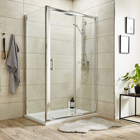 Toreno 8mm Rectangular Sliding Door Shower Enclosure - Easy Fit 1 Toreno 8mm Rectangular Sliding Door Shower Enclosure - Easy Fit