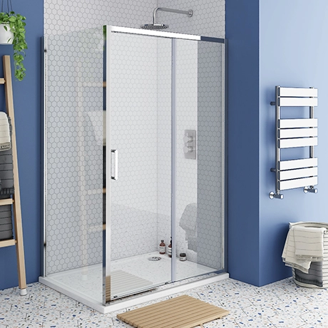 Monza 1200 x 800mm Sliding Door Shower Enclosure without Tray 1 Monza 1200 x 800mm Sliding Door Shower Enclosure without Tray
