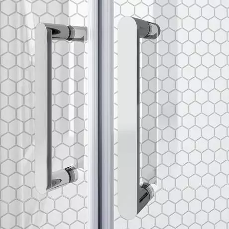 Monza 1400 x 900mm Double Sliding Door Shower Enclosure without Tray 2 Monza 1400 x 900mm Double Sliding Door Shower Enclosure without Tray - Image 2