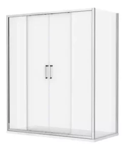 Monza 1700 x 700mm Double Sliding Door Shower Enclosure + Pearlstone Tray -Shower Enclosure Ranges Shop MZ148SDET d2 460