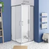 Monza 900 x 900mm Square Corner Entry Shower Enclosure without Tray