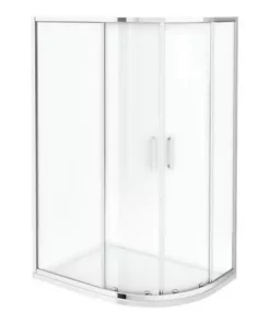 Monza RH Offset Quadrant Shower Enclosure + Pearlstone Tray (Various Sizes) -Shower Enclosure Ranges Shop MZOQRH d2 460