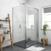 Newark 1200 x 800mm Sliding Door Shower Enclosure + Slate Effect Tray